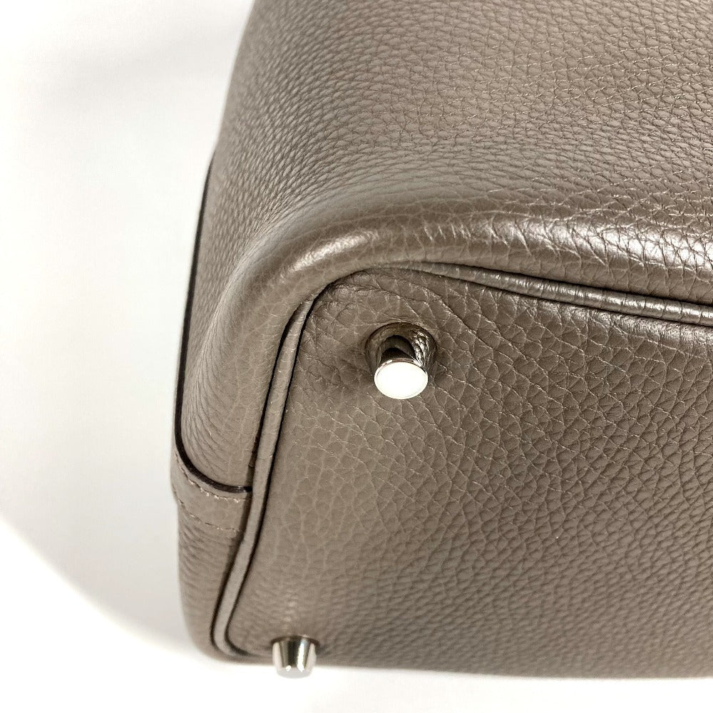 HERMES ピコタンロックPM ピコタン ロック PM トートバック カバン バック ハンドバッグ トリヨンクレマンス レディース エタン グレー