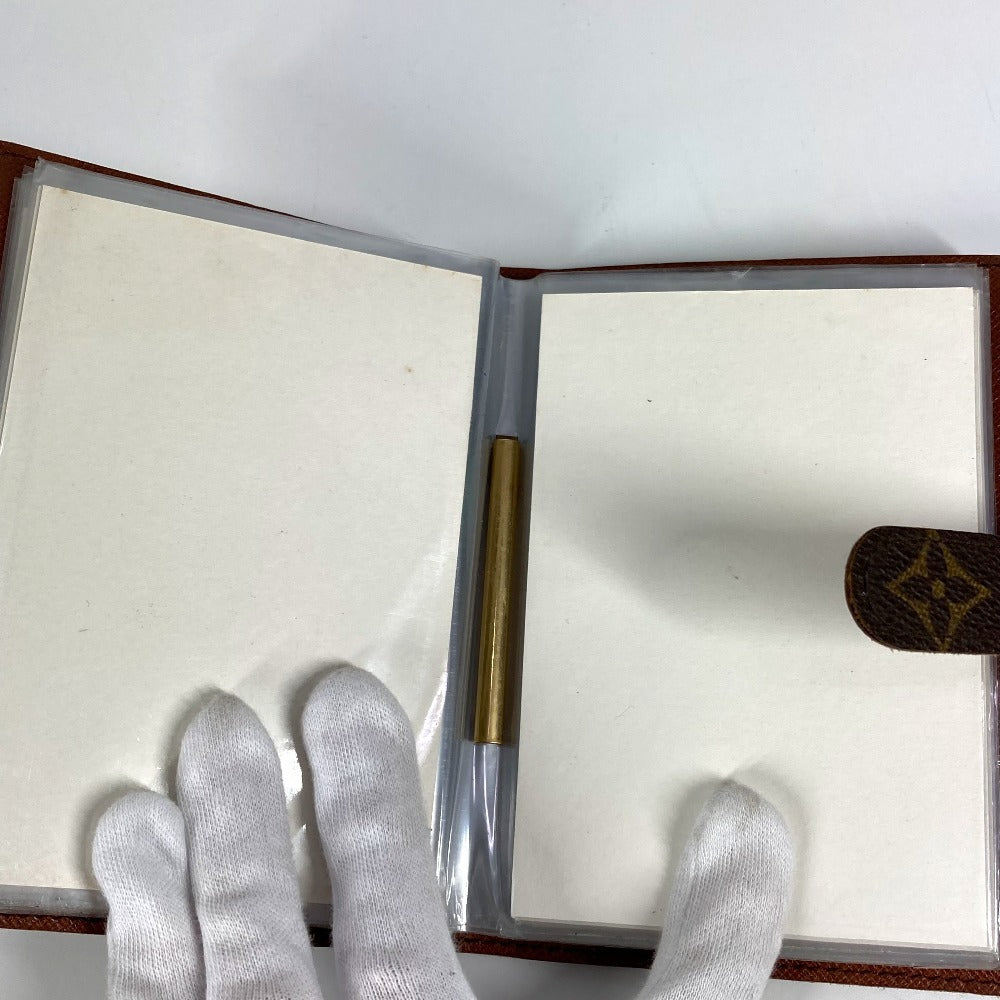 Louis Vuitton M58817 Monogram Model Lama Pochette Photo Case Dengan Pocket Photo Photo Notebook Cover Monogram Canvas Unisex Brown