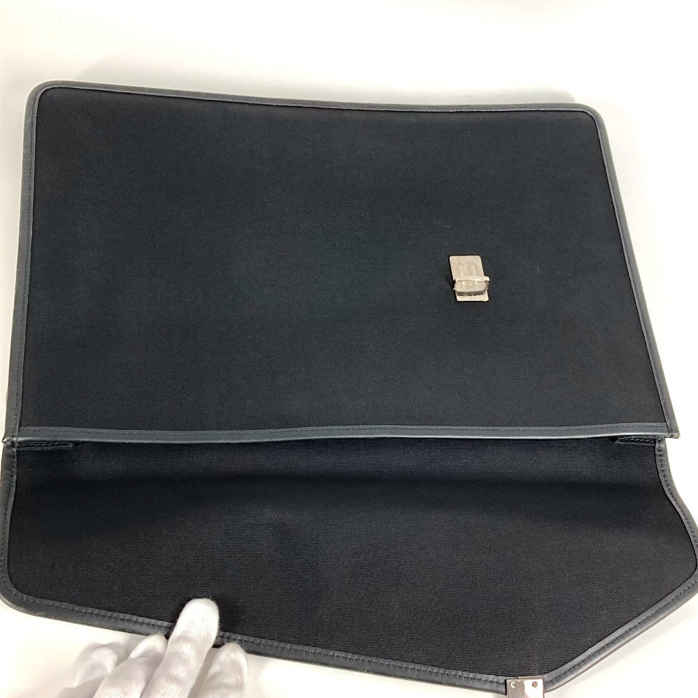 GUCCI 108841 Logo Bag Pouch Second Bag Document Bag Clutch Bag Nylon/Leather Unisex Black