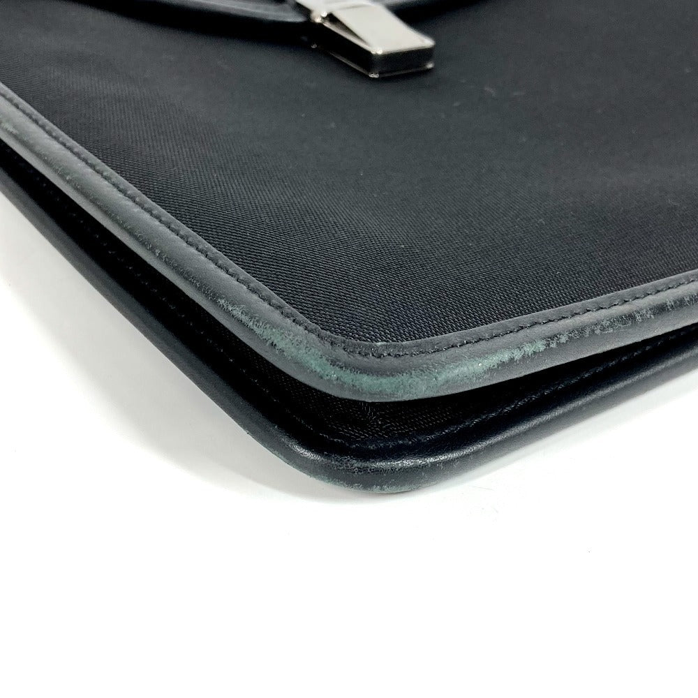 GUCCI 108841 Logo Bag Pouch Second Bag Document Bag Clutch Bag Nylon/Leather Unisex Black