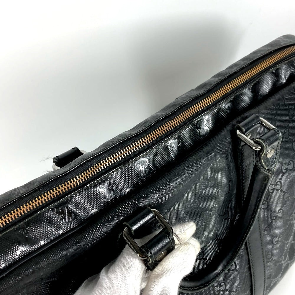GUCCI 201480 GG Implement Logo Bag Tote Bag Handbag Document Bag Business Bag GG Implement Unisex Black