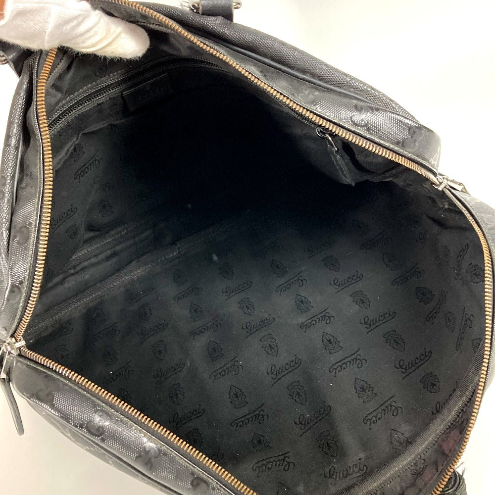 GUCCI 201480 GG Implement Logo Bag Tote Bag Handbag Document Bag Business Bag GG Implement Unisex Black