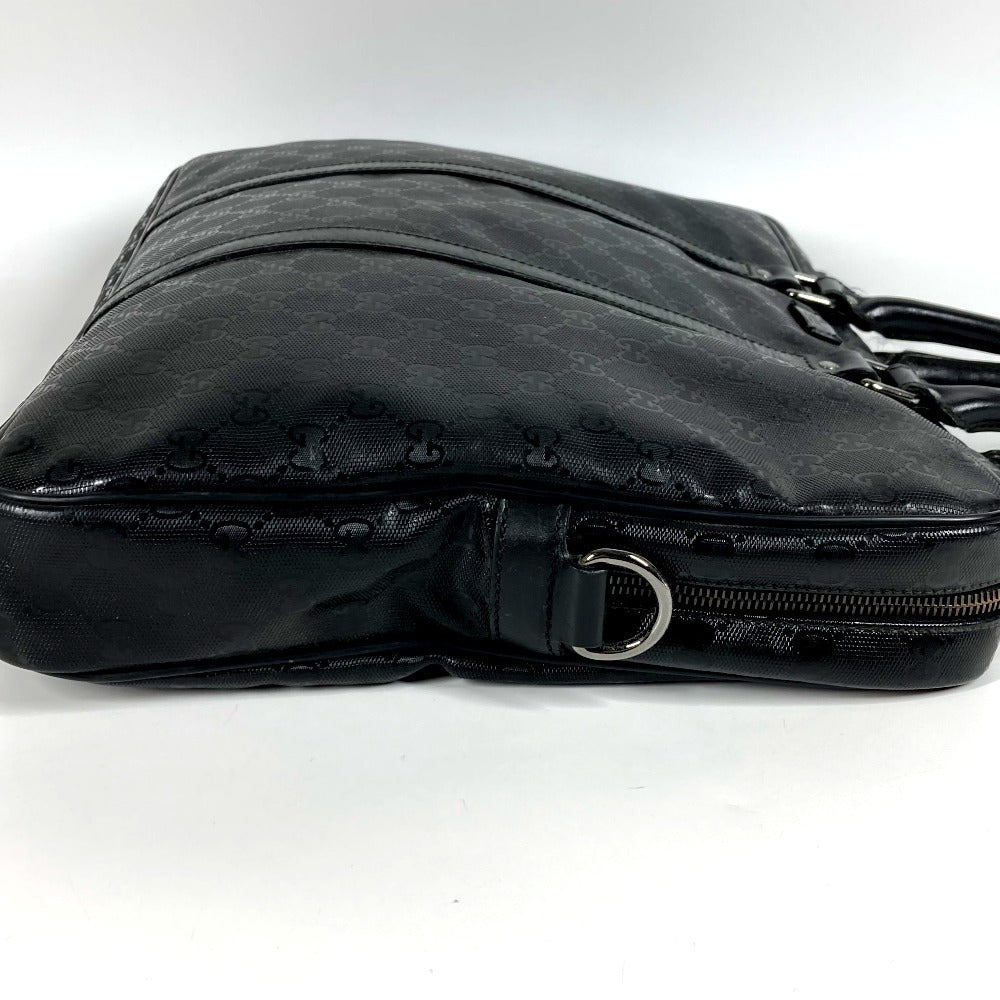 GUCCI 201480 GG Implement Logo Bag Tote Bag Handbag Document Bag Business Bag GG Implement Unisex Black
