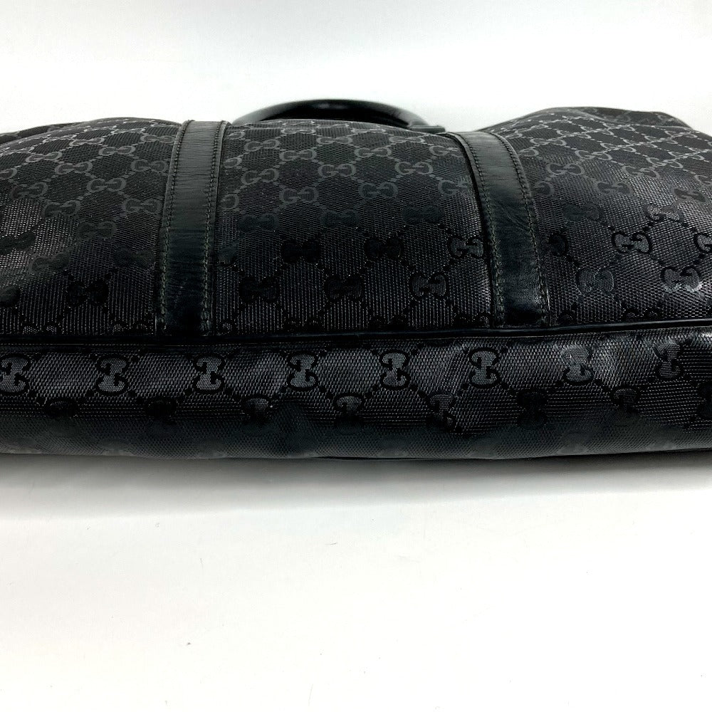 GUCCI 201480 GG Implement Logo Bag Tote Bag Handbag Document Bag Business Bag GG Implement Unisex Black