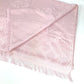 HERMES Stole "New Libris" Shawl Fringe Muffler Stole Cashmere Unisex Rose Pearl Pink