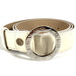 BVLGARI BVLGARI Logo Bottoms Belt Accessory Buckle Belt Belt Leather Men's White
