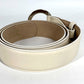 BVLGARI BVLGARI Logo Bottoms Belt Accessory Buckle Belt Belt Leather Men's White
