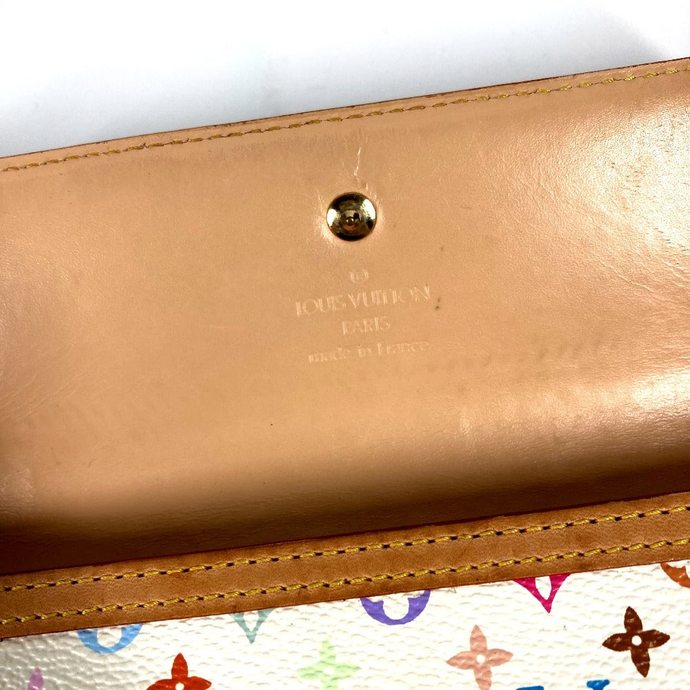 LOUIS VUITTON M92659 モノグラムマルチカラー ポルトトレゾールインターナショナル ロングウォレット 3つ折り 長財布 モノグラムマルチカラーキャンバス ユニセックス ホワイト