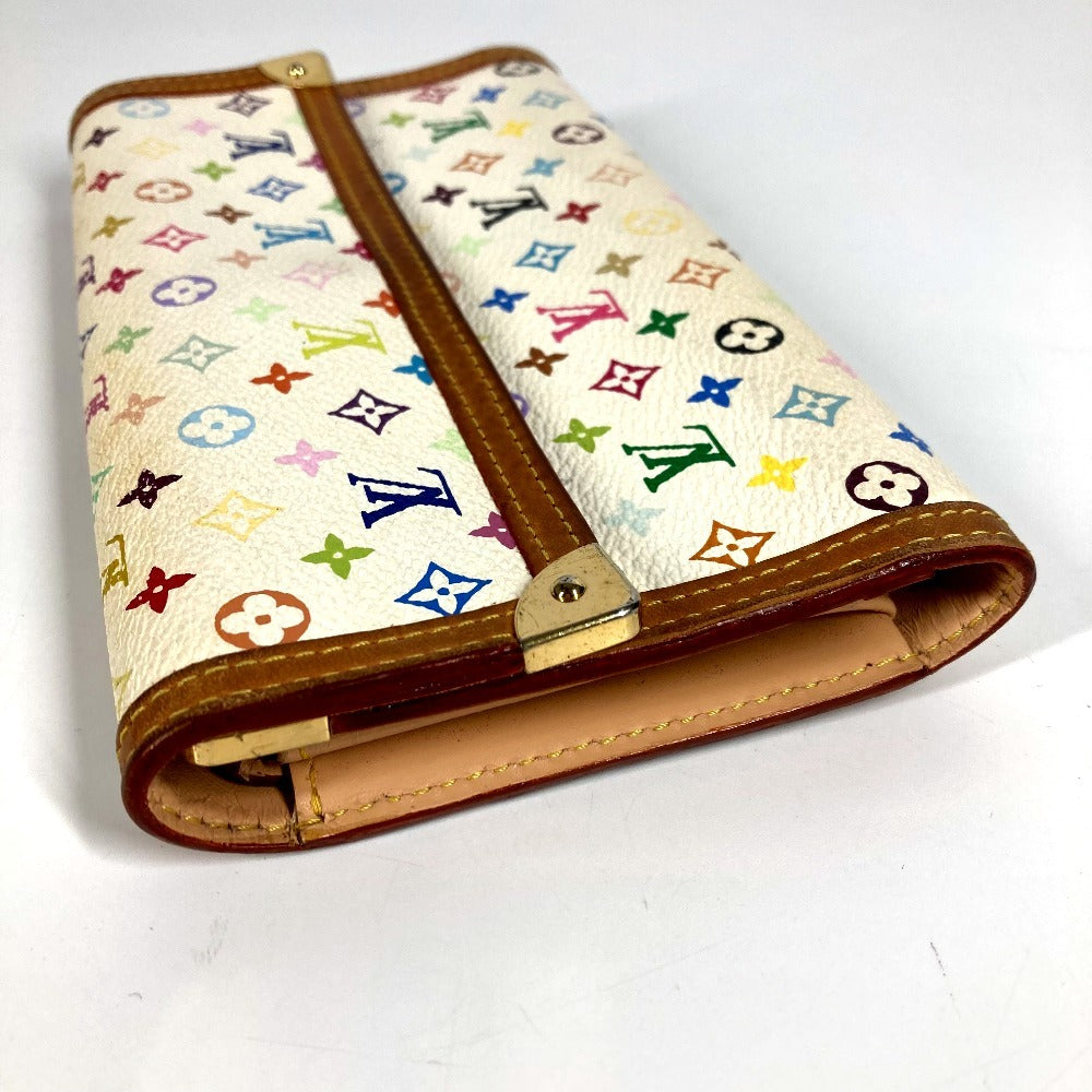 LOUIS VUITTON M92659 モノグラムマルチカラー ポルトトレゾールインターナショナル ロングウォレット 3つ折り 長財布 モノグラムマルチカラーキャンバス ユニセックス ホワイト