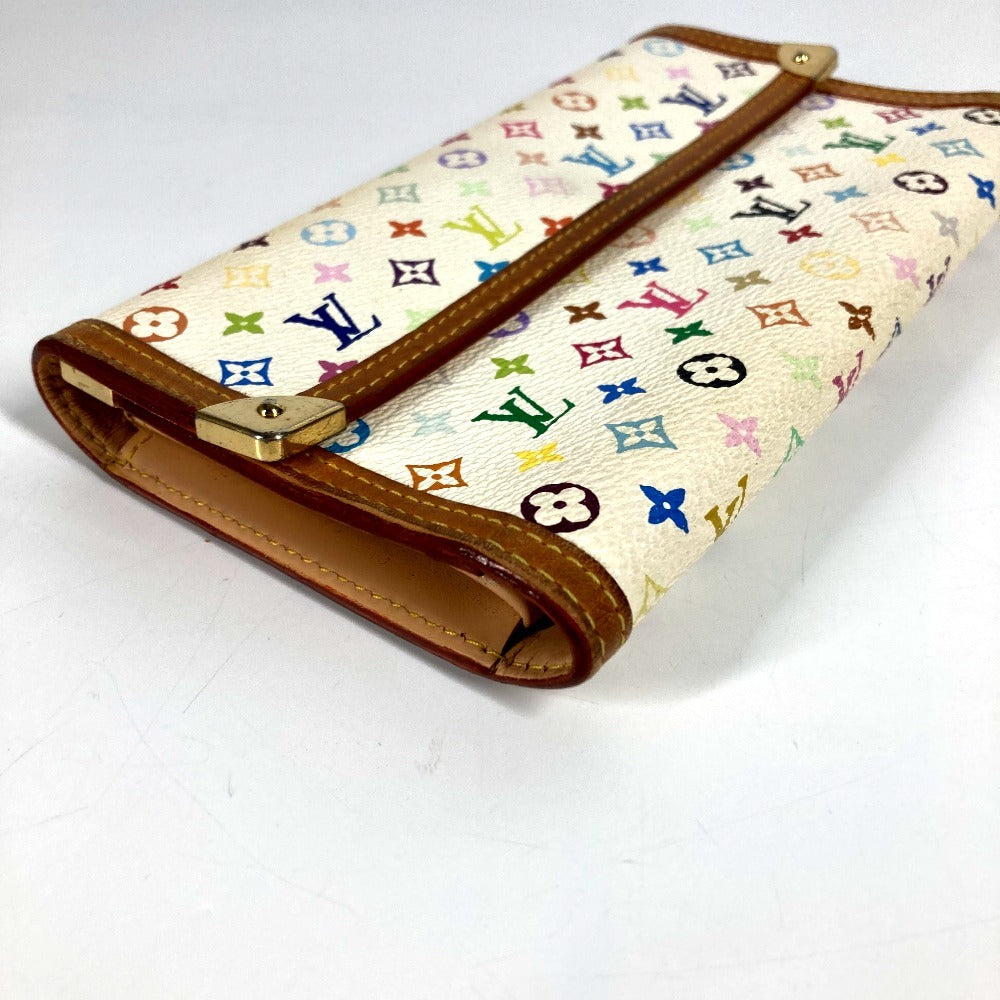 LOUIS VUITTON M92659 モノグラムマルチカラー ポルトトレゾールインターナショナル ロングウォレット 3つ折り 長財布 モノグラムマルチカラーキャンバス ユニセックス ホワイト