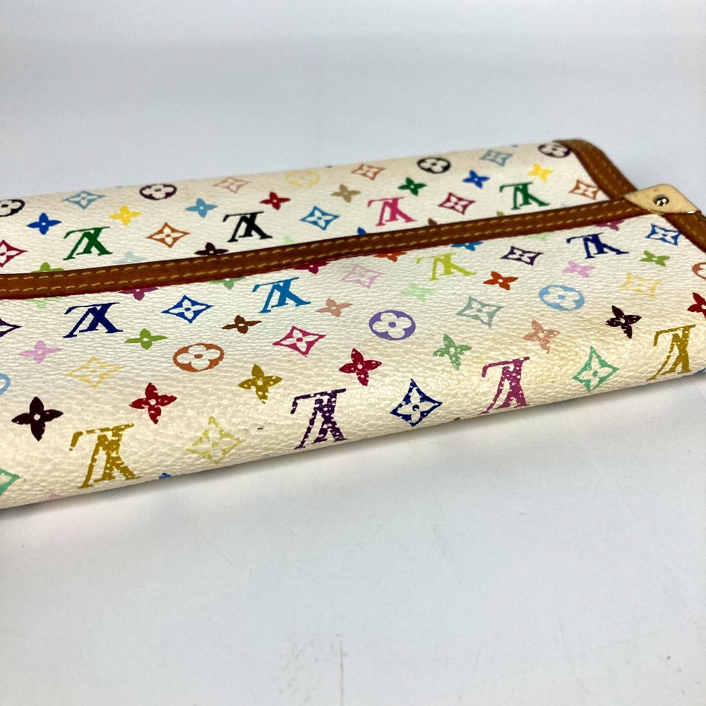LOUIS VUITTON M92659 モノグラムマルチカラー ポルトトレゾールインターナショナル ロングウォレット 3つ折り 長財布 モノグラムマルチカラーキャンバス ユニセックス ホワイト
