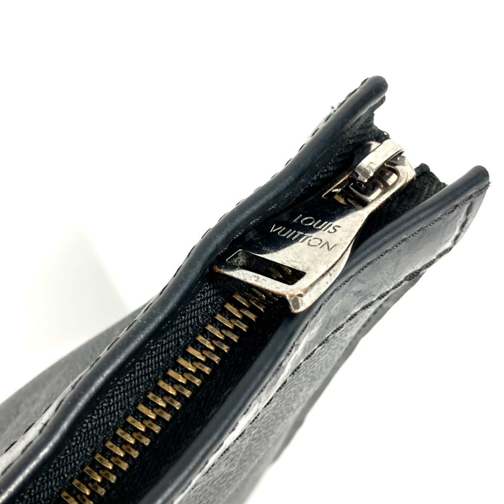 LOUIS VUITTON M61692 Monogram Eclipse Pochette Voyage MM Bag Pouch Second Bag Clutch Bag Monogram Eclipse Canvas Unisex Black