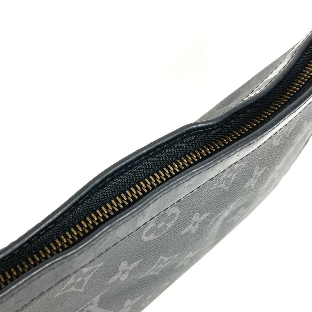 LOUIS VUITTON M61692 Monogram Eclipse Pochette Voyage MM Bag Pouch Second Bag Clutch Bag Monogram Eclipse Canvas Unisex Black