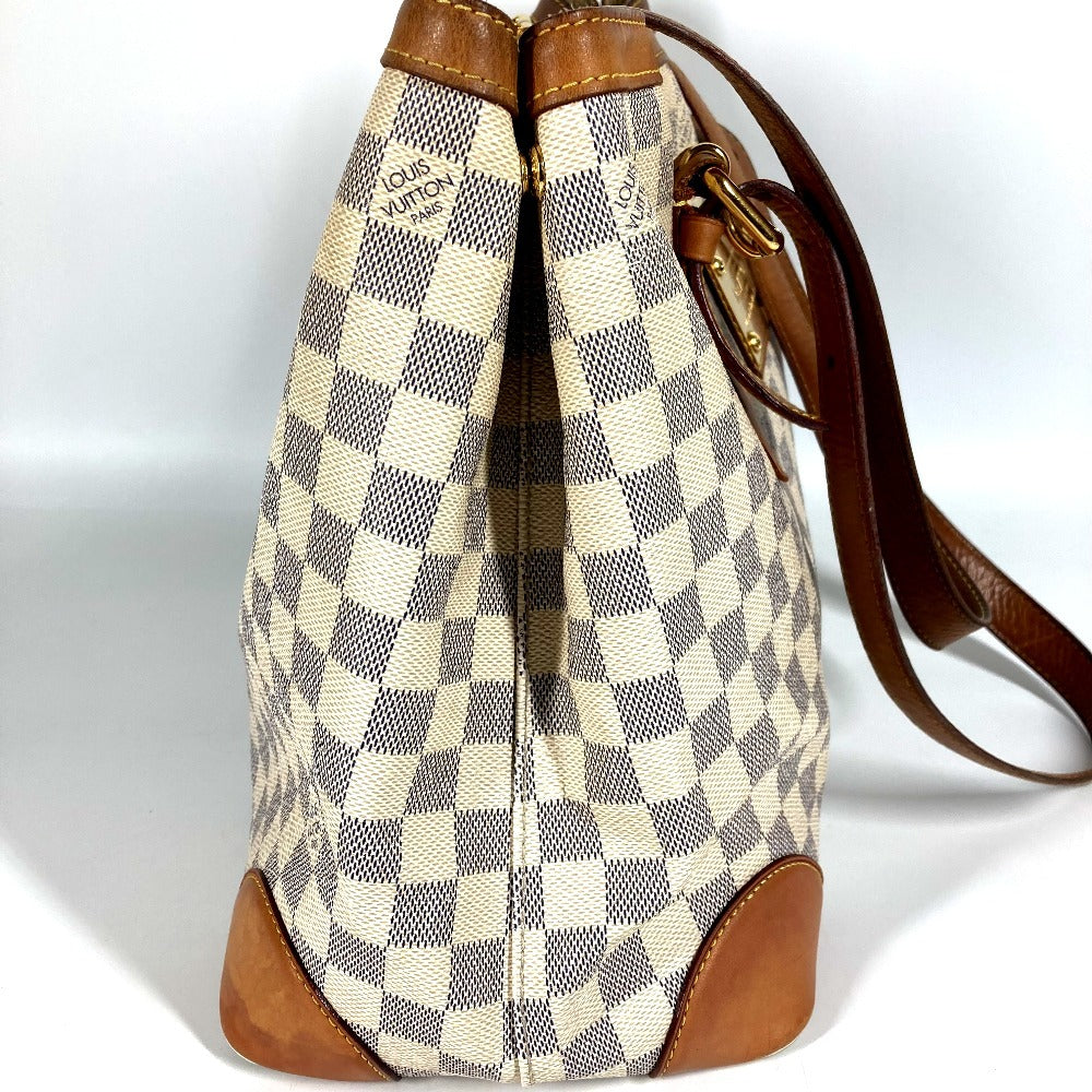 LOUIS VUITTON N51206 Damier Azur Hampstead MM Hampstead MM Bag Tote Bag Shoulder Bag Damier Azur Canvas Women's White