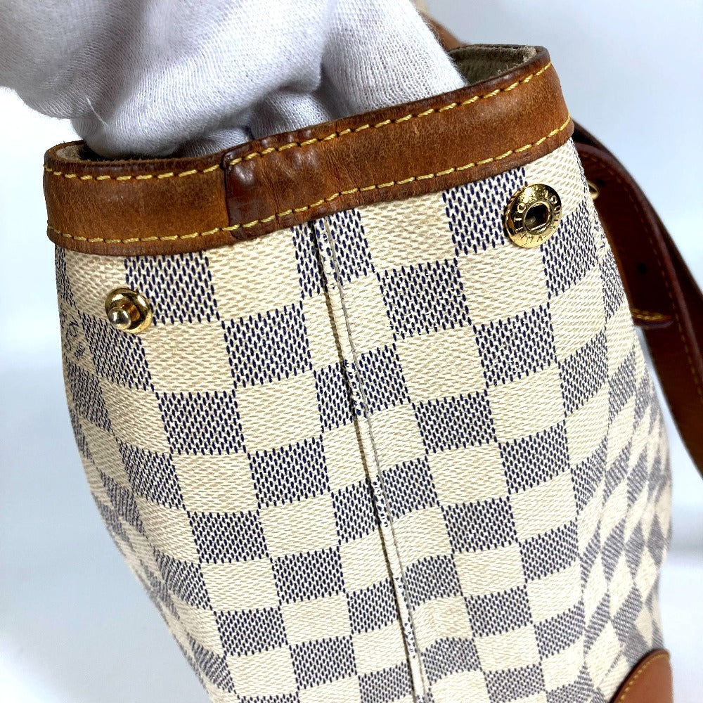 LOUIS VUITTON N51206 Damier Azur Hampstead MM Hampstead MM Bag Tote Bag Shoulder Bag Damier Azur Canvas Women's White