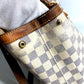 LOUIS VUITTON N51206 Damier Azur Hampstead MM Hampstead MM Bag Tote Bag Shoulder Bag Damier Azur Canvas Women's White