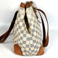 LOUIS VUITTON N51206 Damier Azur Hampstead MM Hampstead MM Bag Tote Bag Shoulder Bag Damier Azur Canvas Women's White