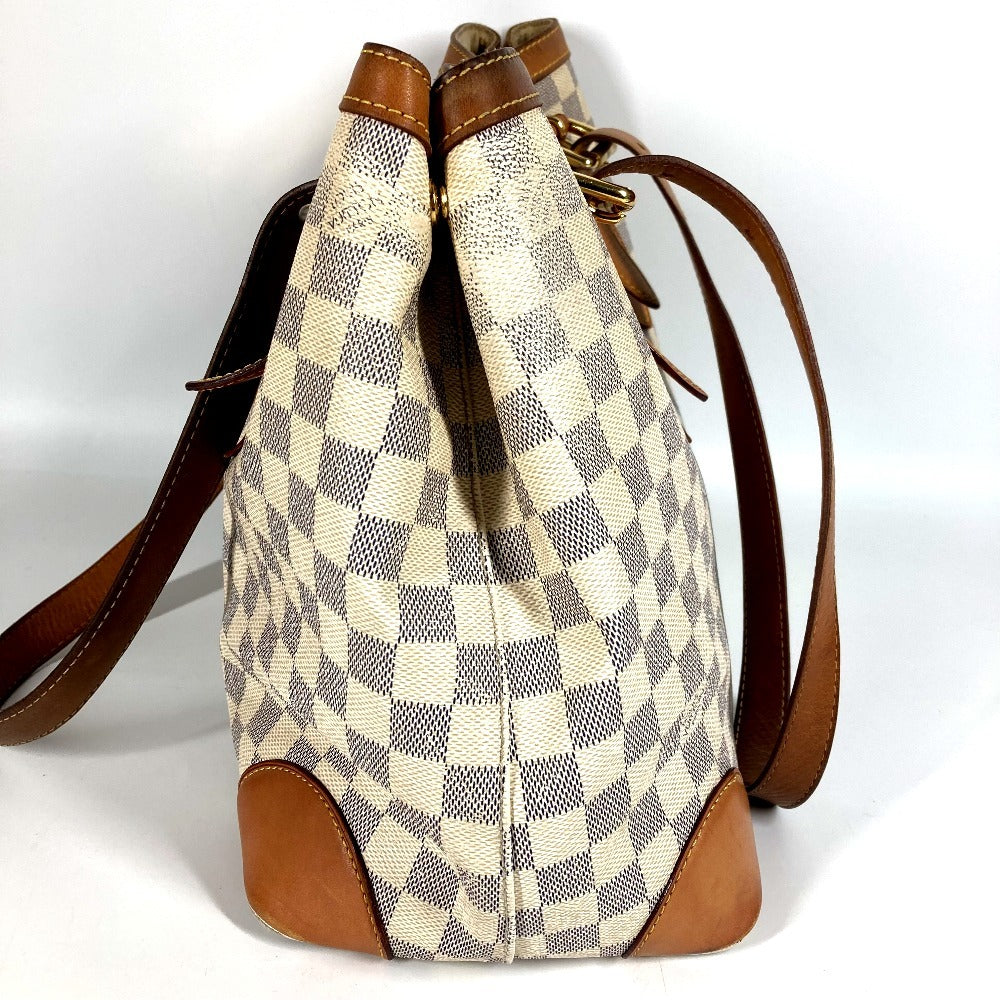 LOUIS VUITTON N51206 Damier Azur Hampstead MM Hampstead MM Bag Tote Bag Shoulder Bag Damier Azur Canvas Women's White