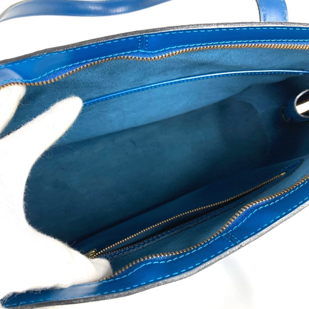 LOUIS VUITTON M52285 エピ リュサック カバン 肩掛け トートバッグ ショルダーバッグ エピレザー レディース トレドブルー ブルー