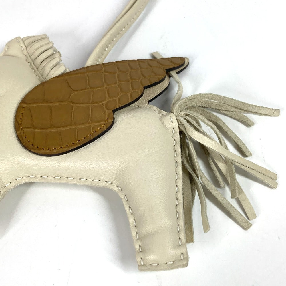 HERMES ロデオ ペガサス タッチ MM バッグチャーム 馬 チャーム アニョーミロ ユニセックス クレ/クラフト ホワイト系 - brandshop-reference