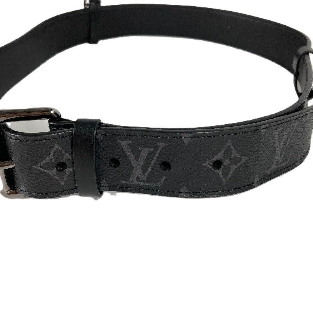 LOUIS VUITTON M0179V Monogram Eclipse Suntulle Signature Chain 35MM Chain Belt Monogram Eclipse Canvas Men's Black