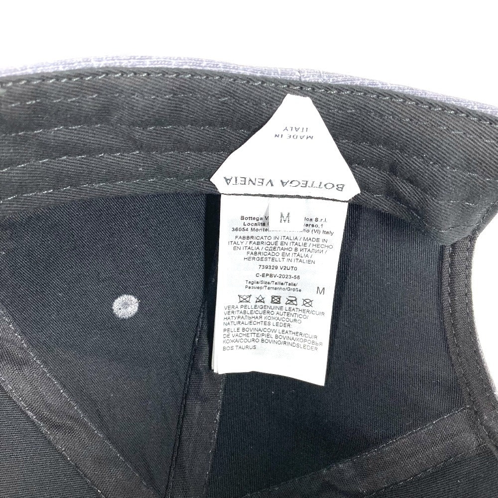 BOTTEGA VENETA 739329 BV Logo Hat Cap Baseball Cap Polyester Unisex Gray