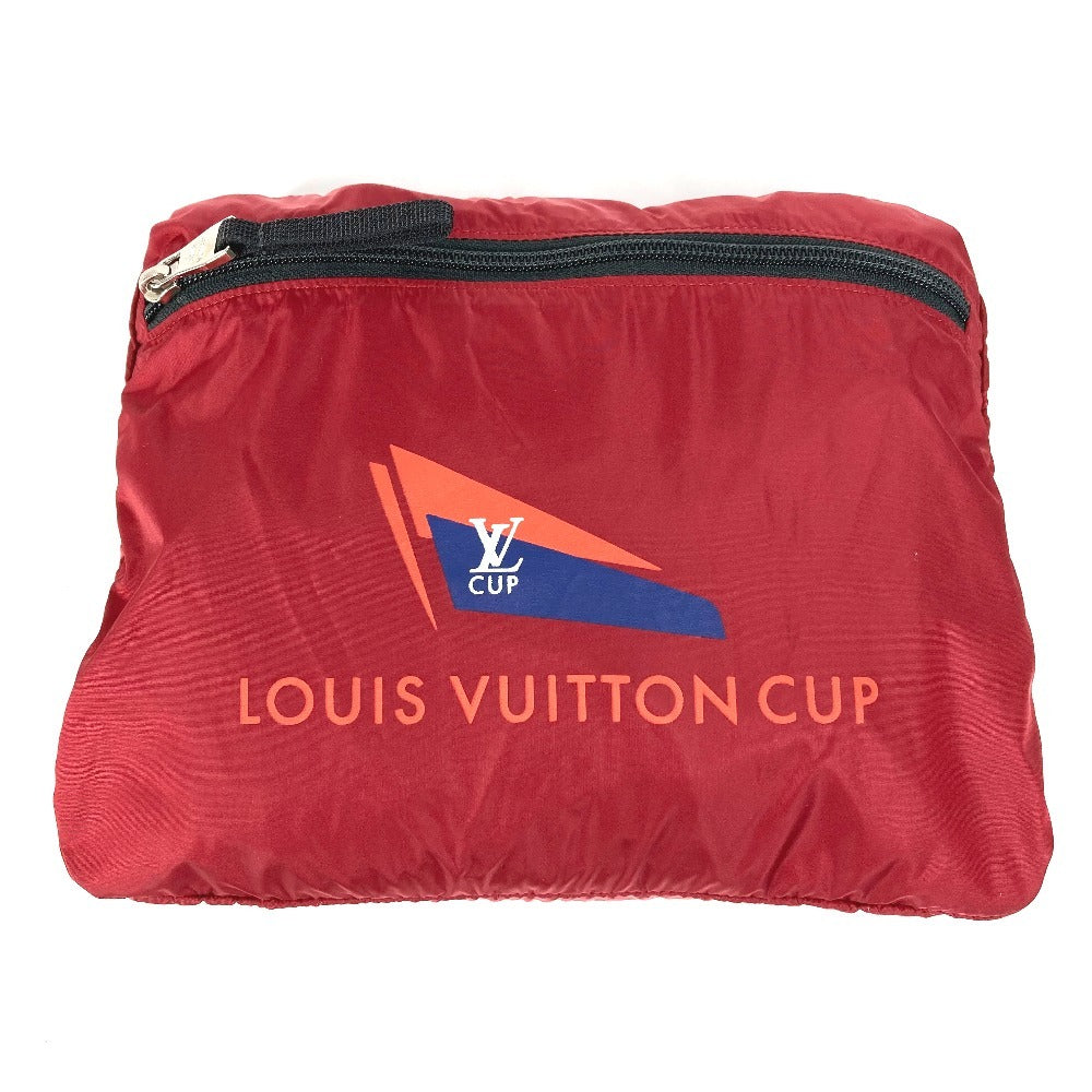 LOUIS VUITTON ダミエ・アバンチュール アヴァンチュール ライトパック カバン リュック 収納 ポーチ 折り畳み リュックサック ナイロン ユニセックス レッド