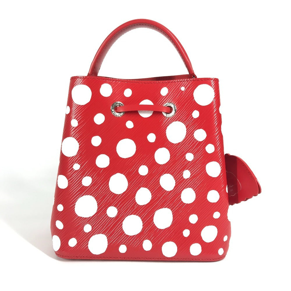 LOUIS VUITTON モノグラムアンプラント LV×YK 草間彌生 ネオノエ 斜め掛け カバン 巾着 2WAYバッグ ハンドバッグ 水玉 ショルダーバッグ モノグラムアンプラントレザー レディース レッド