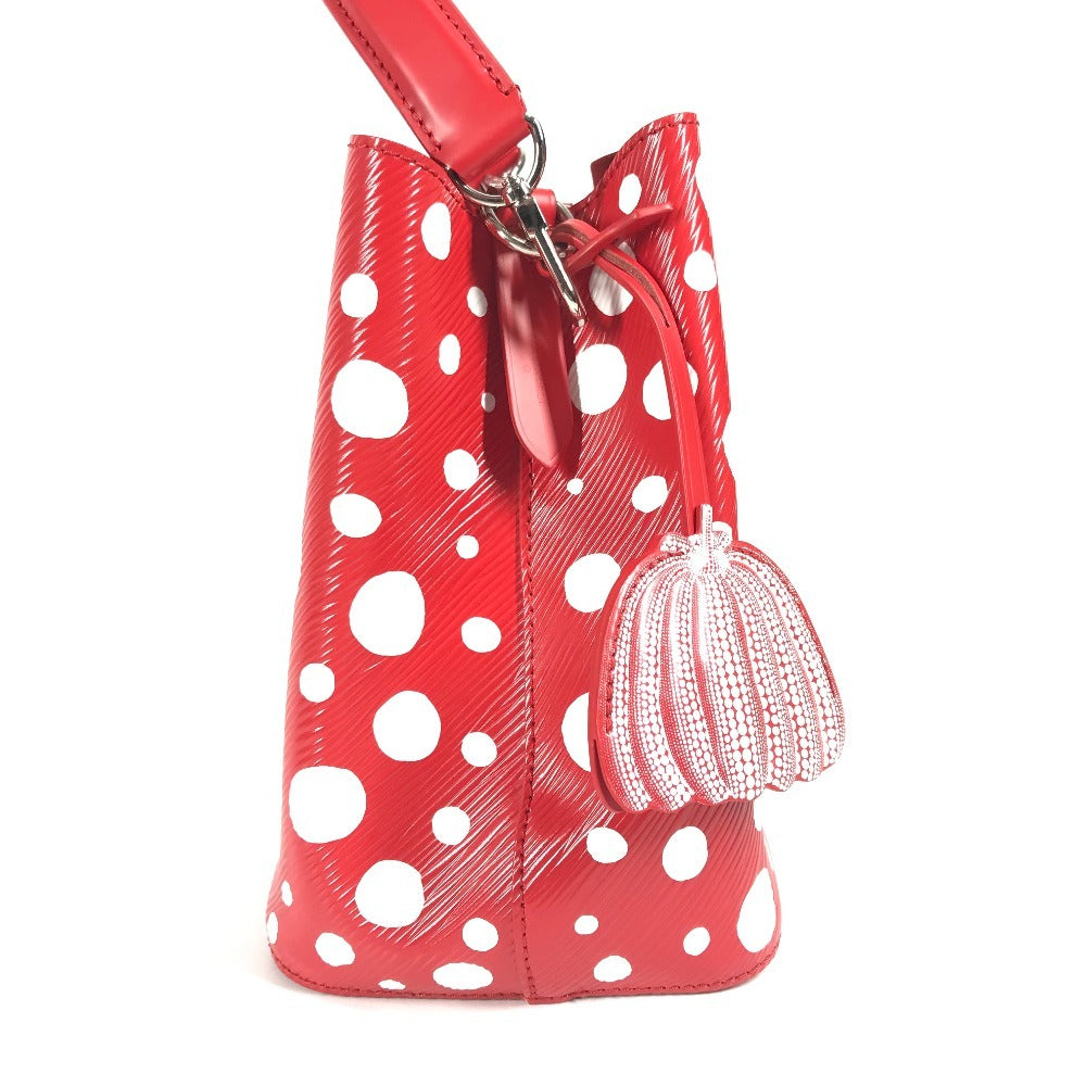 LOUIS VUITTON モノグラムアンプラント LV×YK 草間彌生 ネオノエ 斜め掛け カバン 巾着 2WAYバッグ ハンドバッグ 水玉 ショルダーバッグ モノグラムアンプラントレザー レディース レッド