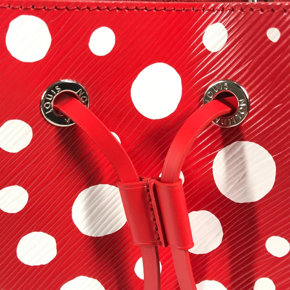 LOUIS VUITTON Monogram Empreinte LV×YK Yayoi Kusama NeoNoe Crossbody Bag, Drawstring, 2-Way Handbag, Polka Dot Shoulder Bag, Monogram Empreinte Leather, Women's, Red