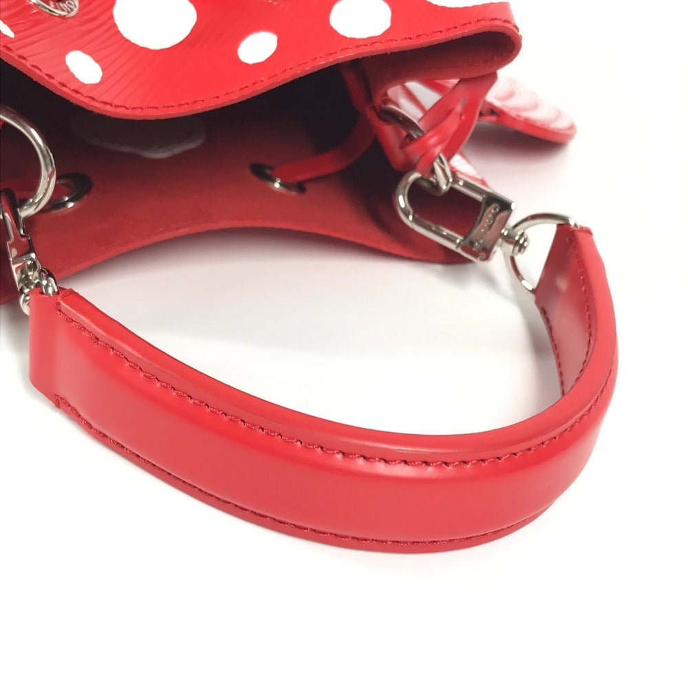 LOUIS VUITTON モノグラムアンプラント LV×YK 草間彌生 ネオノエ 斜め掛け カバン 巾着 2WAYバッグ ハンドバッグ 水玉 ショルダーバッグ モノグラムアンプラントレザー レディース レッド