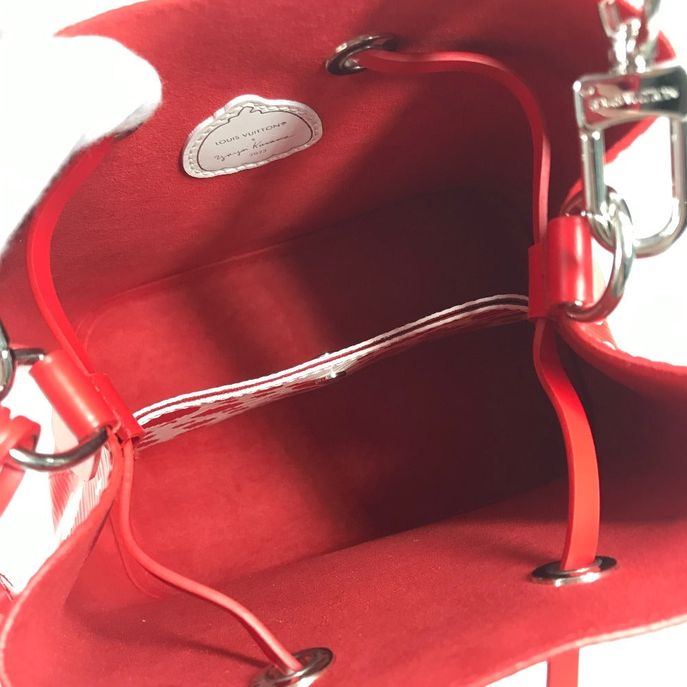 LOUIS VUITTON モノグラムアンプラント LV×YK 草間彌生 ネオノエ 斜め掛け カバン 巾着 2WAYバッグ ハンドバッグ 水玉 ショルダーバッグ モノグラムアンプラントレザー レディース レッド