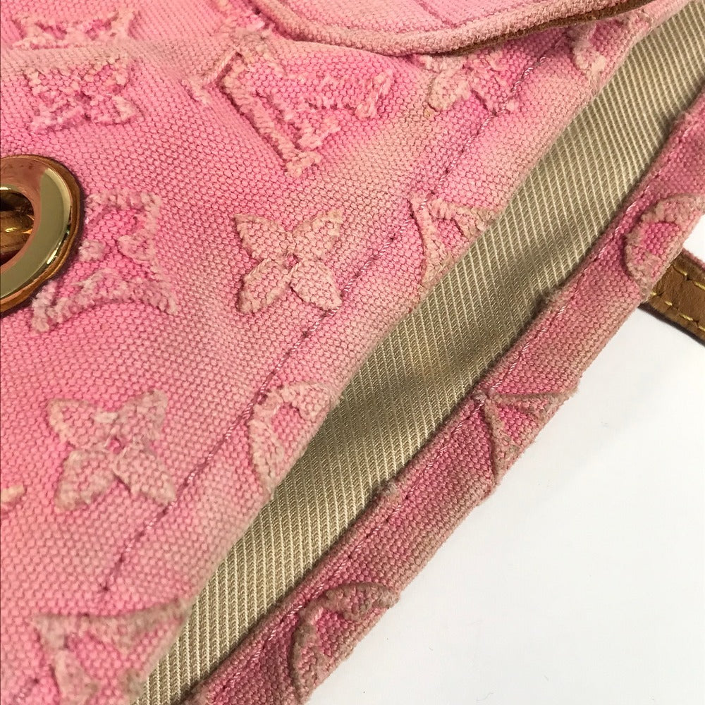 LOUIS VUITTON M40834 モノグラム・ストーン ネヴァーフルMM カバン 肩掛け トートバッグ ショルダーバッグ レザー/キャンバス レディース ローズ ピンク