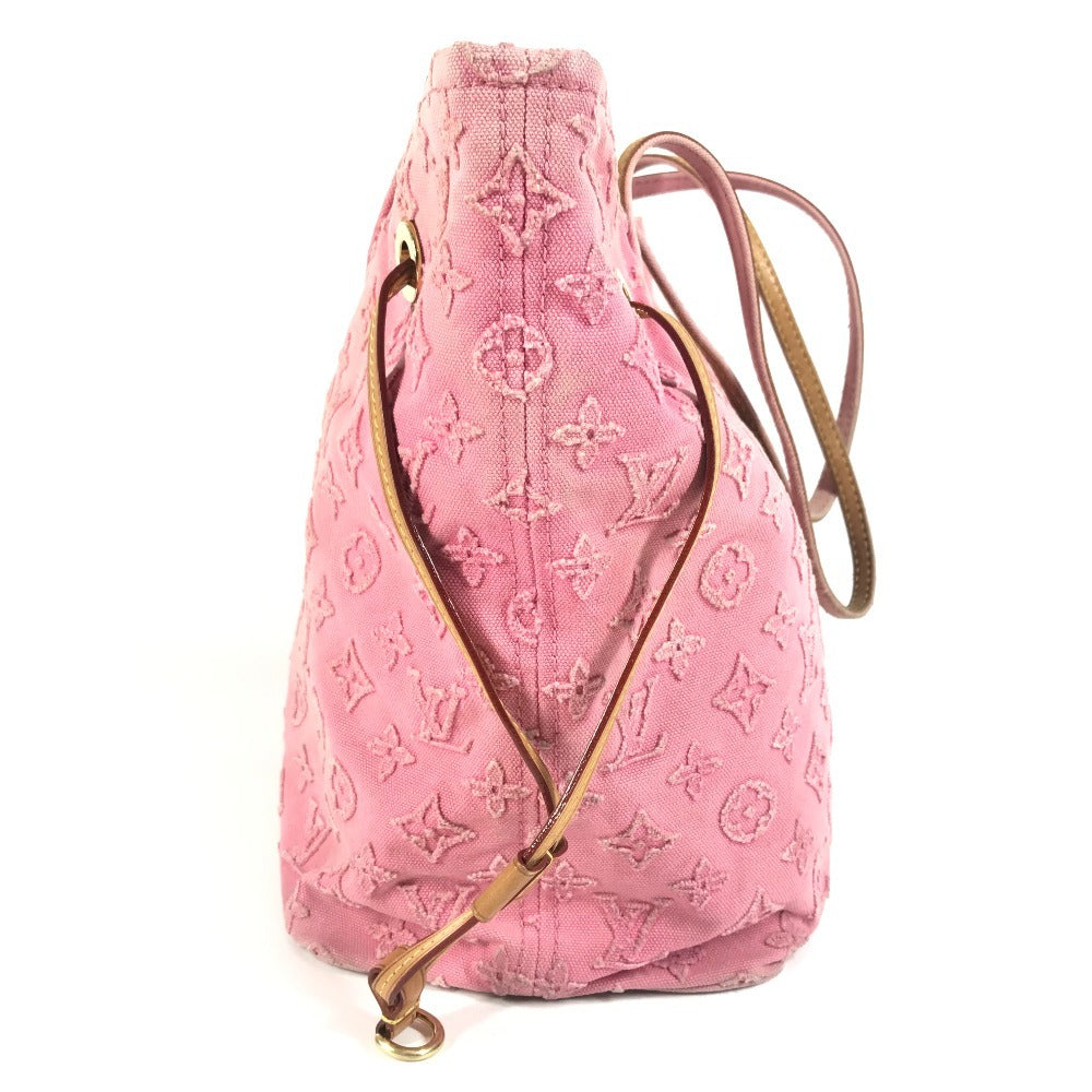 LOUIS VUITTON M40834 モノグラム・ストーン ネヴァーフルMM カバン 肩掛け トートバッグ ショルダーバッグ レザー/キャンバス レディース ローズ ピンク