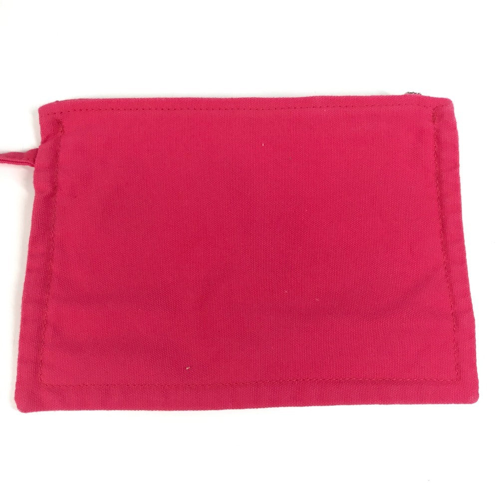 HERMES アニマル パニエドプラージュ カバン トートバッグ ポーチ付き ハンドバッグ キャンバス ユニセックス ピンク