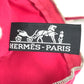 HERMES アニマル パニエドプラージュ カバン トートバッグ ポーチ付き ハンドバッグ キャンバス ユニセックス ピンク