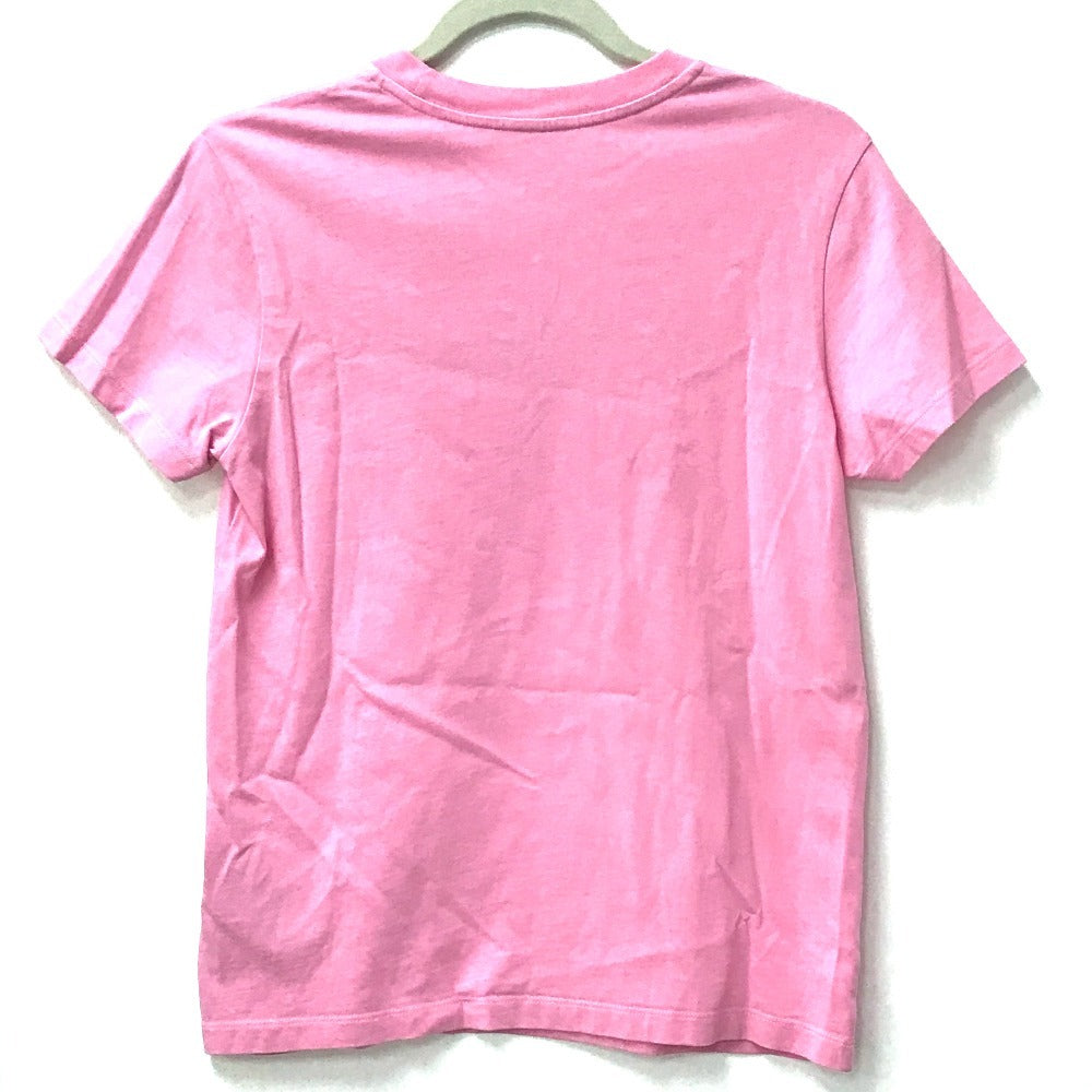 MONCLER ロゴ MAGLIA MANICHE CORTE アパレル 半袖 トップス 丸首 半袖Ｔシャツ コットン レディース ピンク