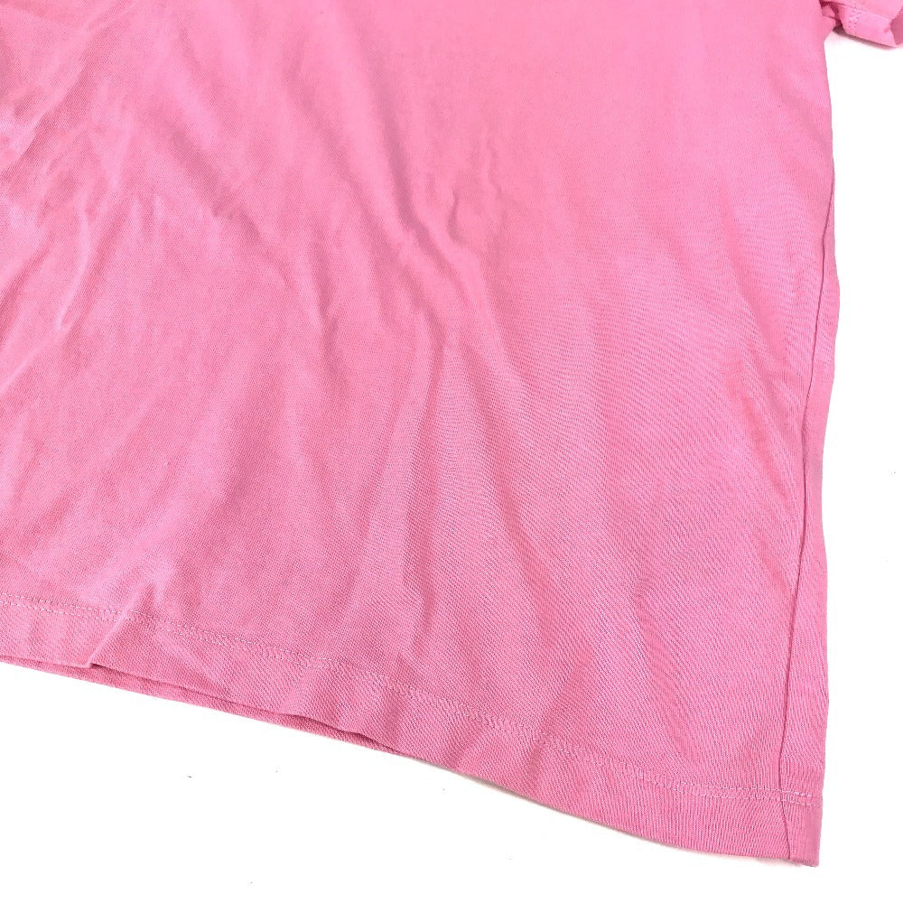 MONCLER ロゴ MAGLIA MANICHE CORTE アパレル 半袖 トップス 丸首 半袖Ｔシャツ コットン レディース ピンク