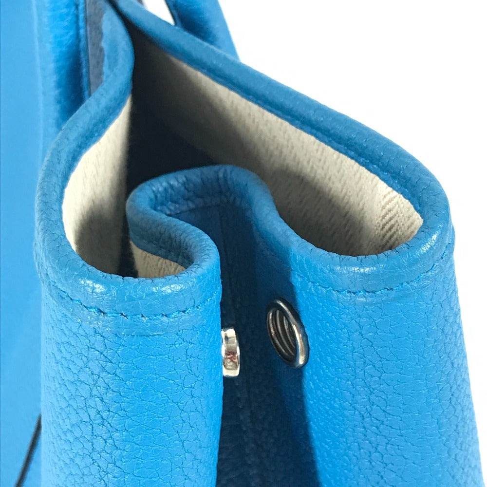 HERMES ガーデンパーティー PM ガーデンパーティPM 36 カバン ハンドバッグ バイカラー 肩掛け ショルダーバッグ トートバッグ ネゴンダ ユニセックス ブルー