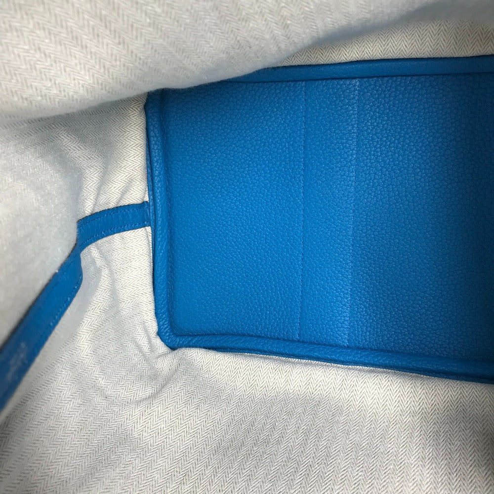 HERMES ガーデンパーティー PM ガーデンパーティPM 36 カバン ハンドバッグ バイカラー 肩掛け ショルダーバッグ トートバッグ ネゴンダ ユニセックス ブルー
