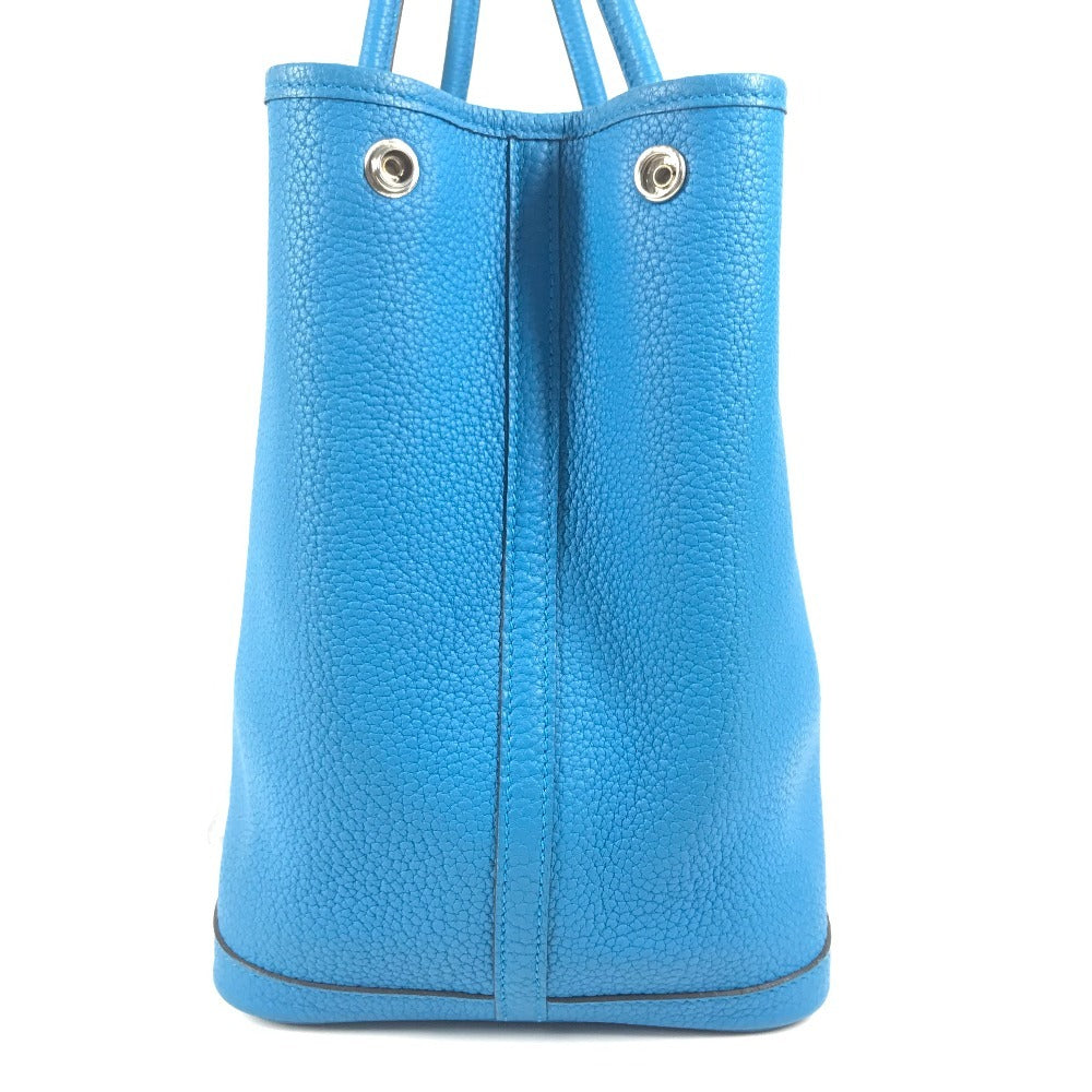 HERMES ガーデンパーティー PM ガーデンパーティPM 36 カバン ハンドバッグ バイカラー 肩掛け ショルダーバッグ トートバッグ ネゴンダ ユニセックス ブルー