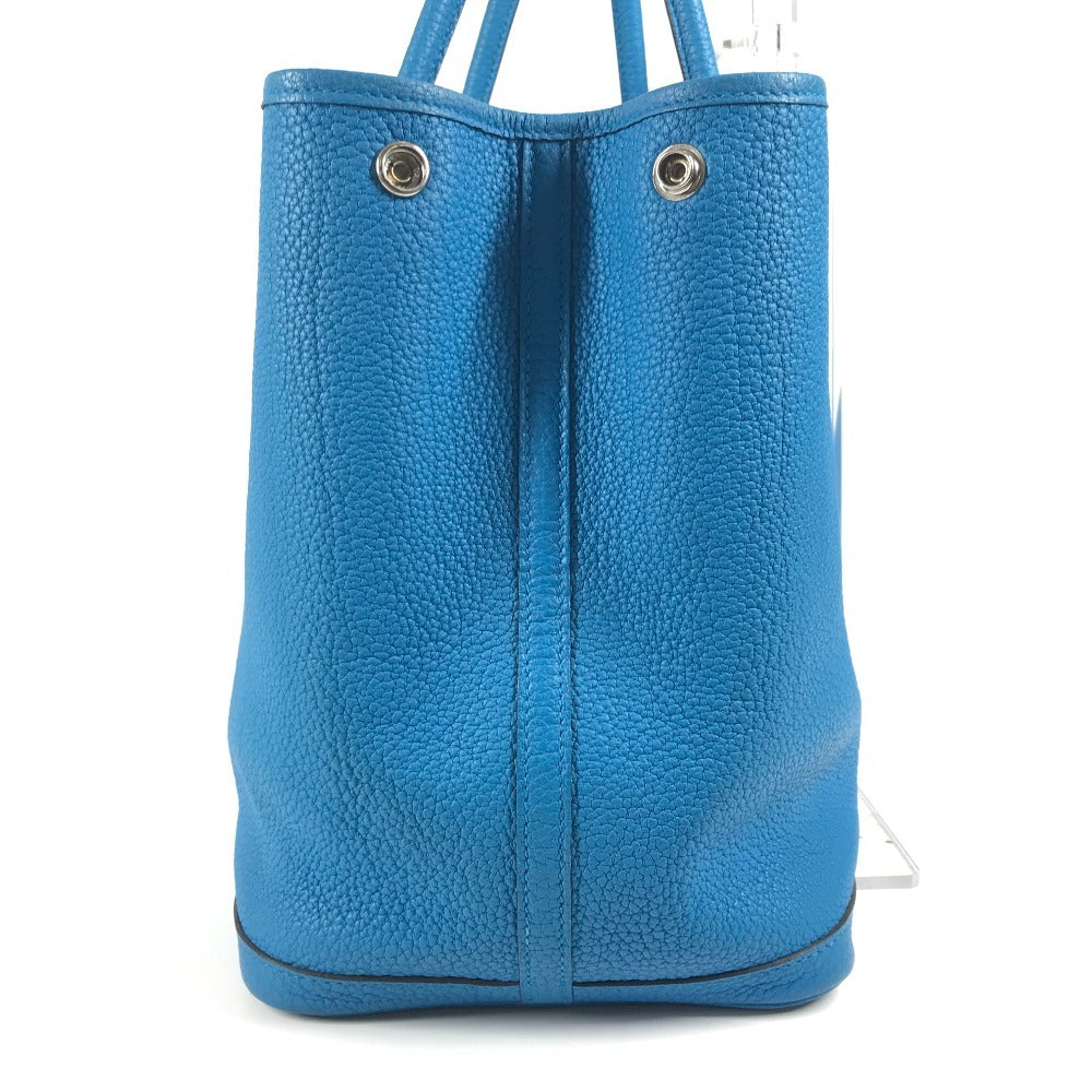 HERMES ガーデンパーティー PM ガーデンパーティPM 36 カバン ハンドバッグ バイカラー 肩掛け ショルダーバッグ トートバッグ ネゴンダ ユニセックス ブルー