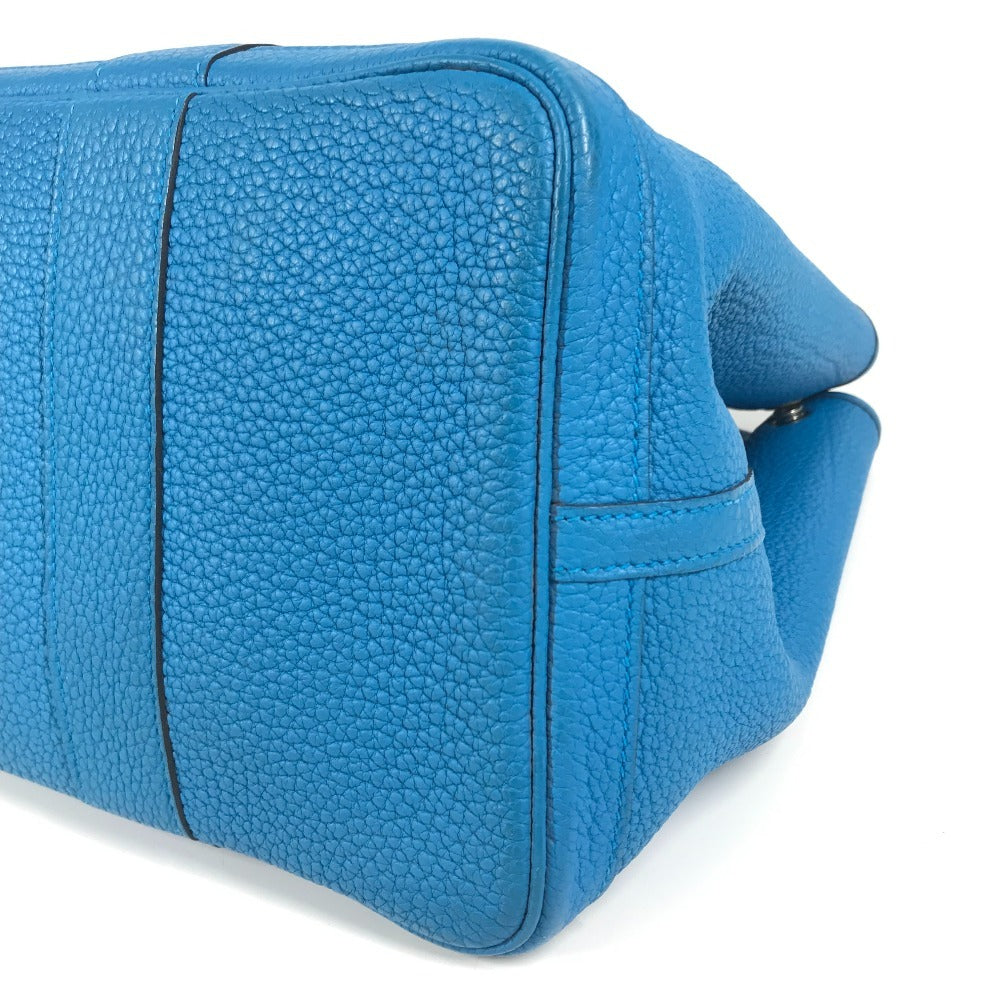 HERMES ガーデンパーティー PM ガーデンパーティPM 36 カバン ハンドバッグ バイカラー 肩掛け ショルダーバッグ トートバッグ ネゴンダ ユニセックス ブルー