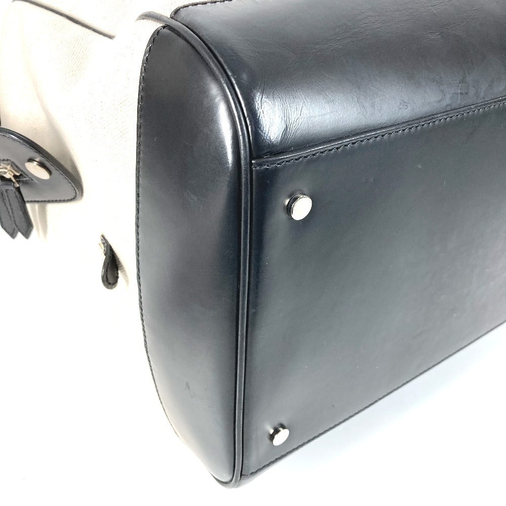 BALENCIAGA 392010 ロゴ 旅行バッグ カバン トラベルバッグ ボストンバッグ レザー/キャンバス ユニセックス ブラック