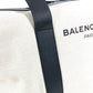 BALENCIAGA 392010 ロゴ 旅行バッグ カバン トラベルバッグ ボストンバッグ レザー/キャンバス ユニセックス ブラック