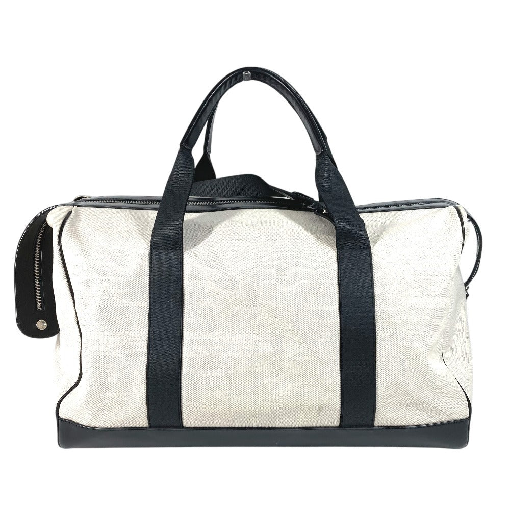 BALENCIAGA 392010 ロゴ 旅行バッグ カバン トラベルバッグ ボストンバッグ レザー/キャンバス ユニセックス ブラック