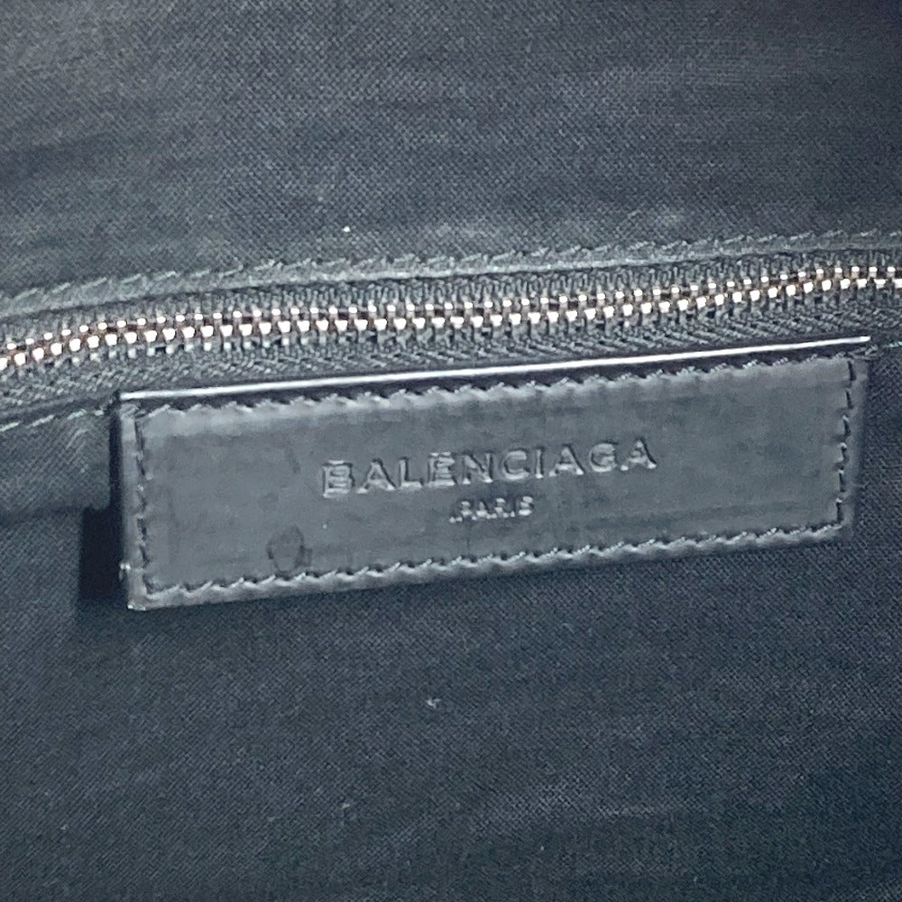 BALENCIAGA 392010 ロゴ 旅行バッグ カバン トラベルバッグ ボストンバッグ レザー/キャンバス ユニセックス ブラック
