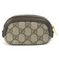 GUCCI 625707 GGスプリーム オフディア シェリーライン 小銭入れ 財布 キーチェーン付き コインケース PVC/レザー ユニセックス ベージュ
