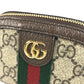 GUCCI 625707 GGスプリーム オフディア シェリーライン 小銭入れ 財布 キーチェーン付き コインケース PVC/レザー ユニセックス ベージュ