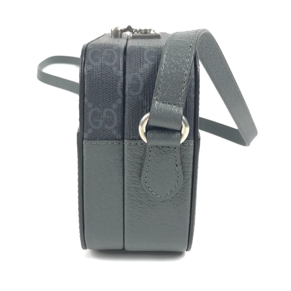 GUCCI 725341 GGスプリーム カットアウト インターロッキングG カバン 斜め掛け ポシェット ショルダーバッグ GGスプリームキャンバス ユニセックス グレー